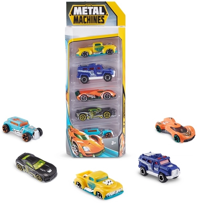 ZURU Metal Machines sada závodních aut 5 ks (různé druhy)