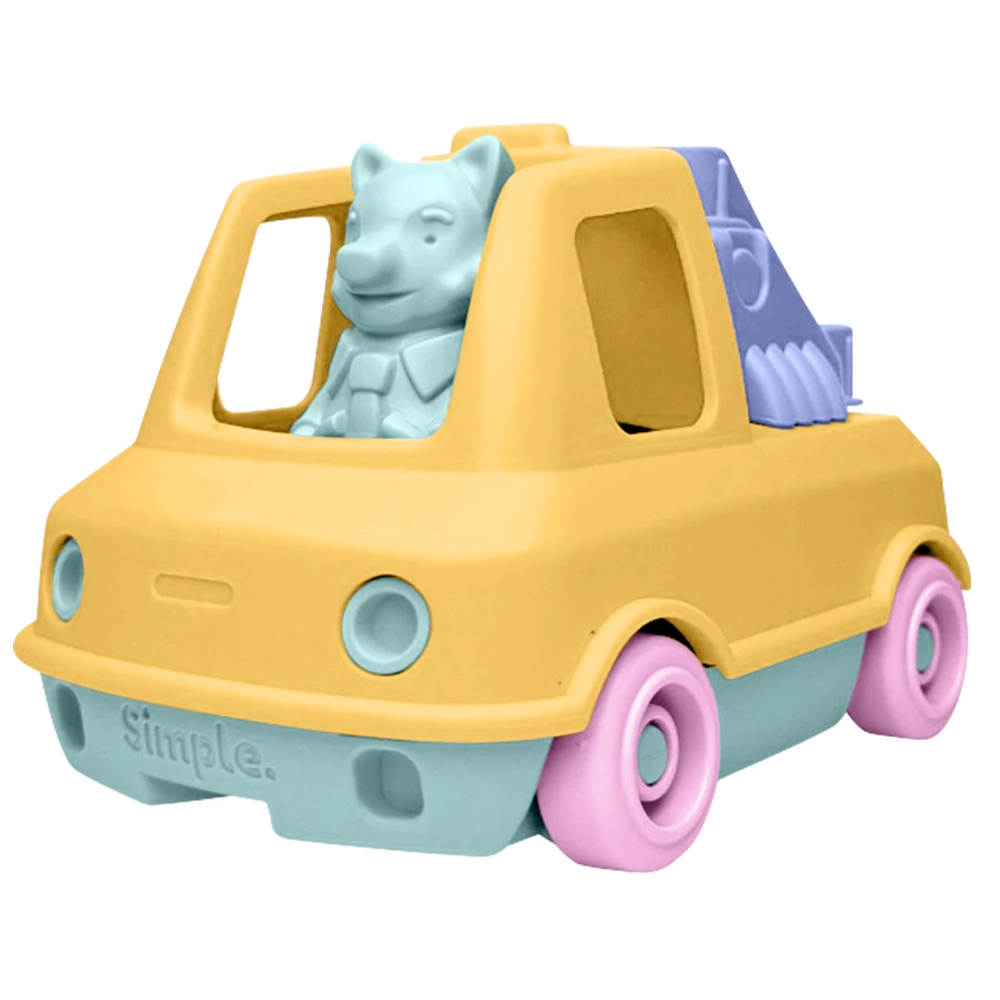 Oranžové hasičské auto do písku a vody Simple.