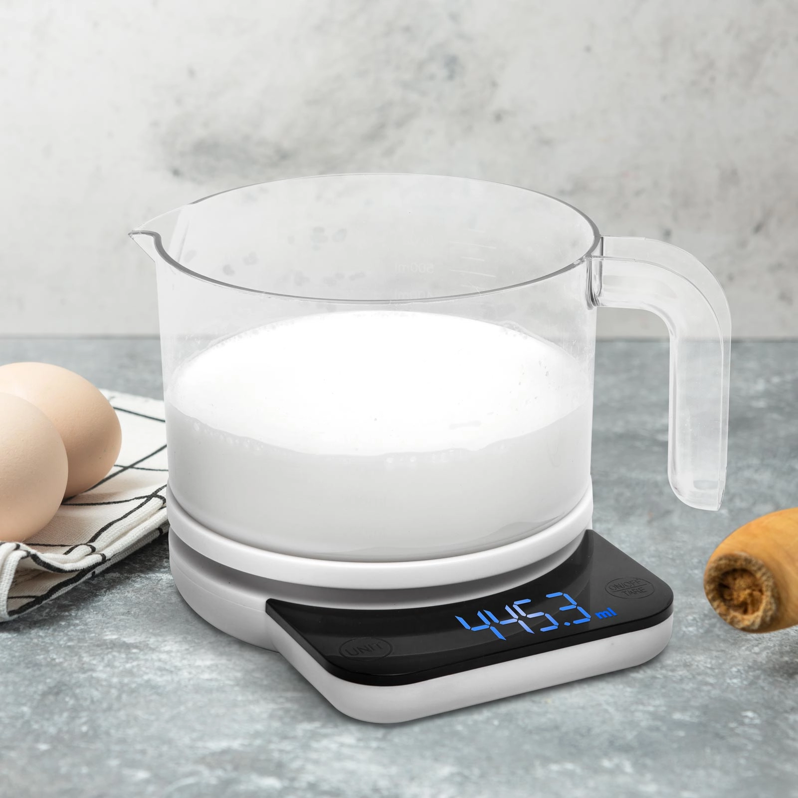 Digitální kuchyňská odměrka s váhou 800 ml
