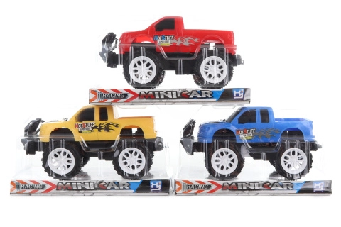 Terénní auto na setrvačník – plastový jeep 20 cm