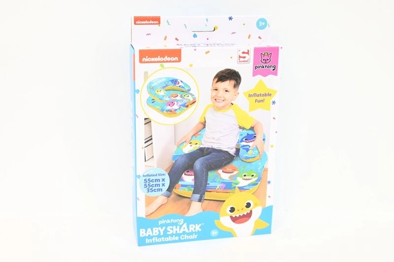 Nafukovací dětské křesílko Baby Shark 55 × 55 × 35 cm