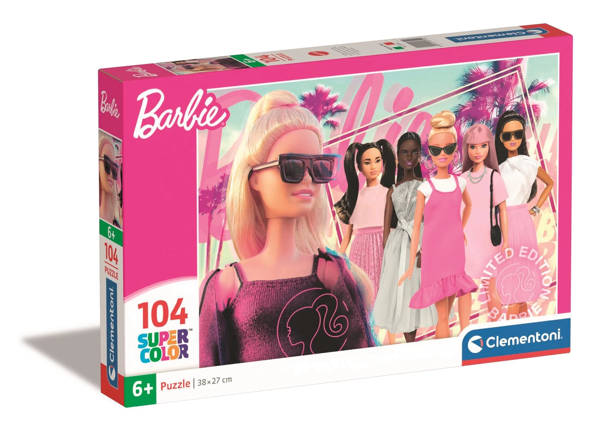 CLEMENTONI Puzzle Barbie 104 dílků
