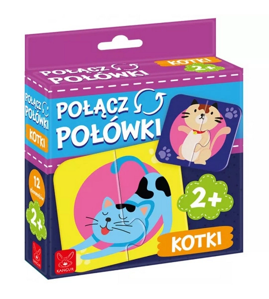 Párovací puzzle veselé kočičky