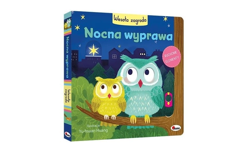 Wesoła zagroda – noční výprava (interaktivní knížka s posuvnými prvky)