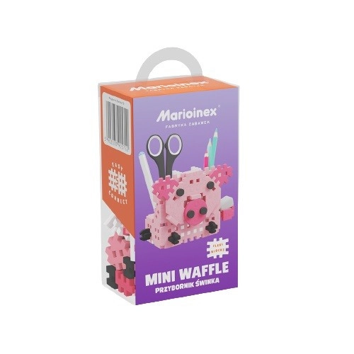 Mini Waffle příruční organizér prasátko – stavebnice 70 dílků