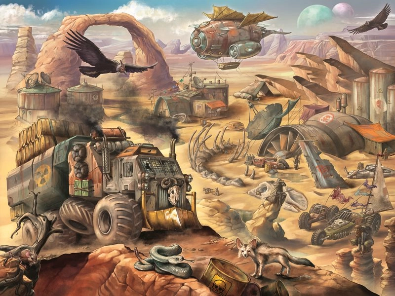 Ravensburger puzzle apokalyptická poušť 1500 dílků