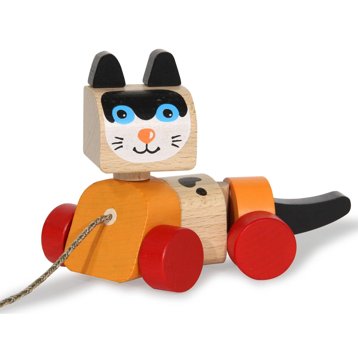 Dřevěná tahací kočka Kidiwood