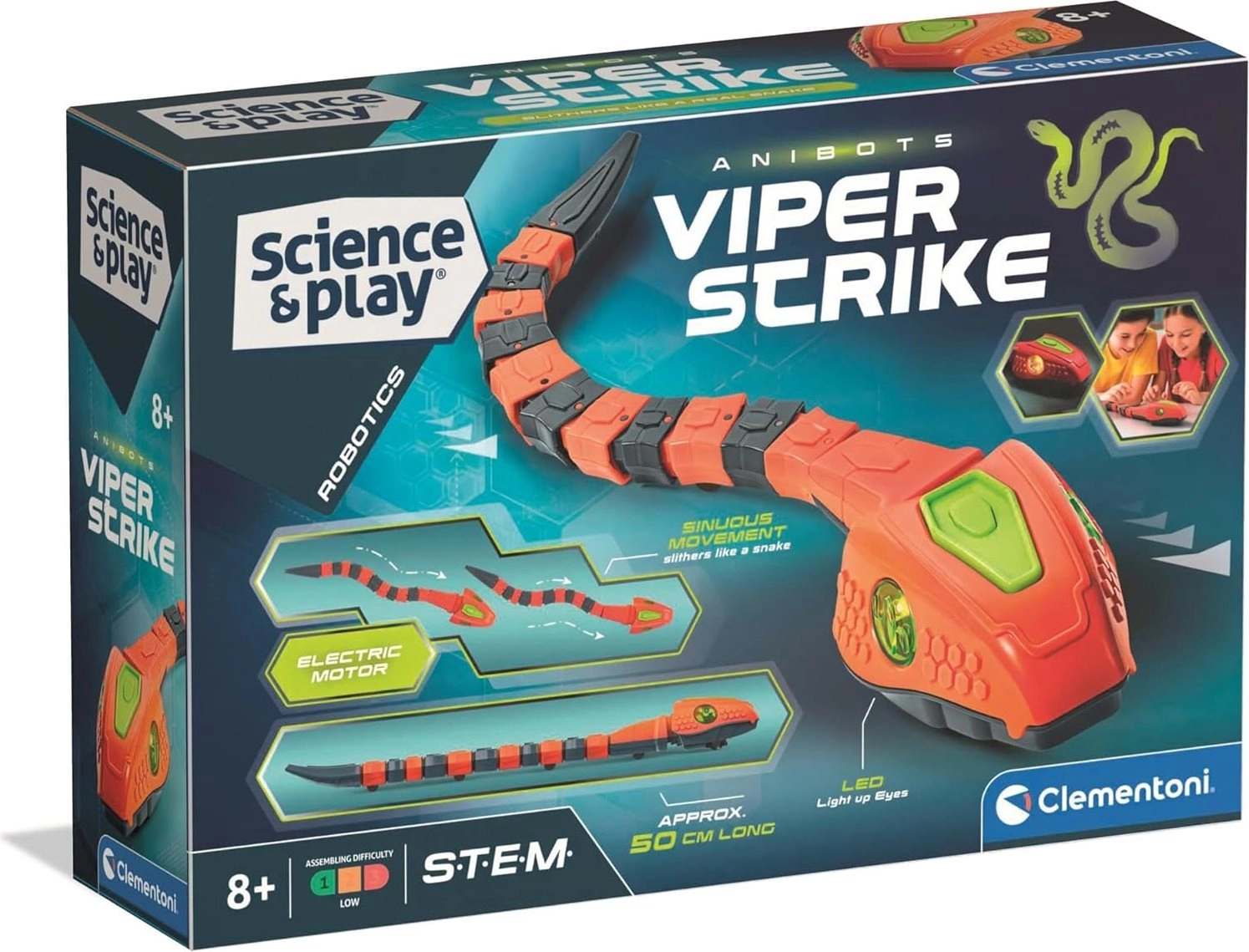 Robotický had CLEMENTONI Science & Play Robotics Viper Strike