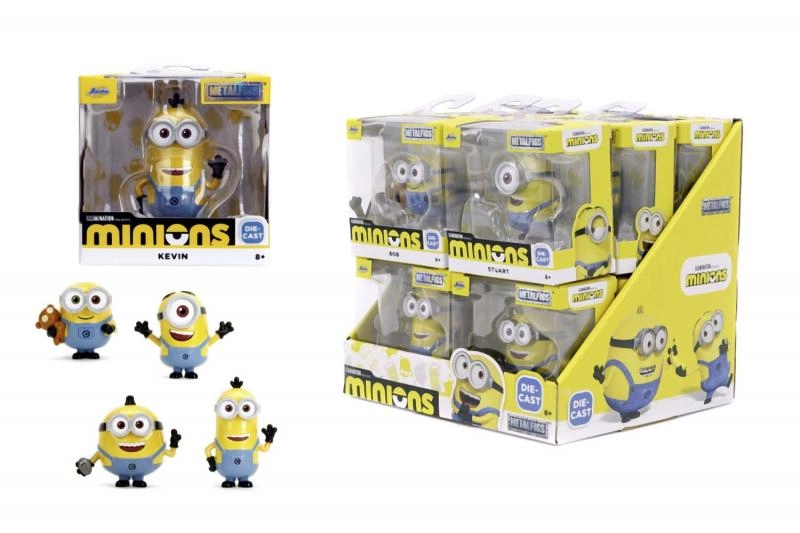 kovová sběratelská figurka MINIONS 6,5 cm – Bob, Stuart, Kevin nebo Otto