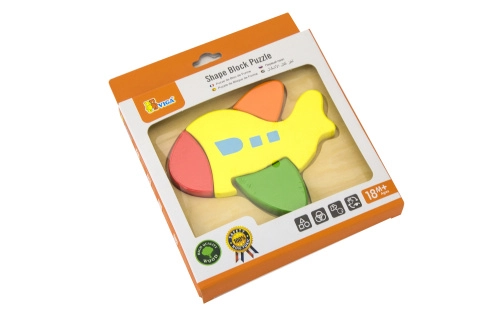 Viga dřevěné mini puzzle letadlo