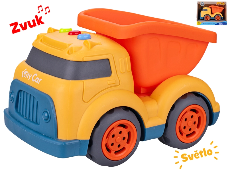 Dětské stavební auto se světlem a zvukem 17 cm