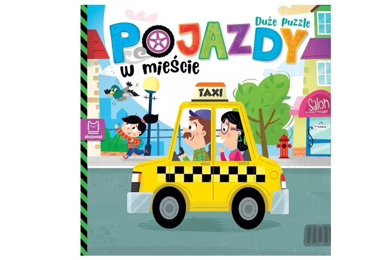 Vozidla ve městě – velké puzzle