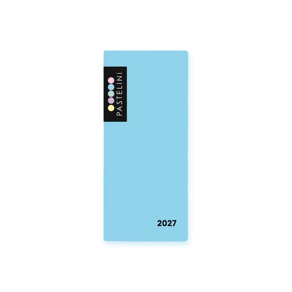 Pastelini týdenní diář 2027 modrý v PVC obalu