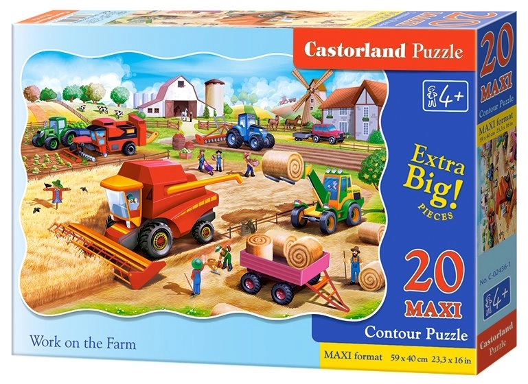 Puzzle 20 Maxi Práce na Farmě