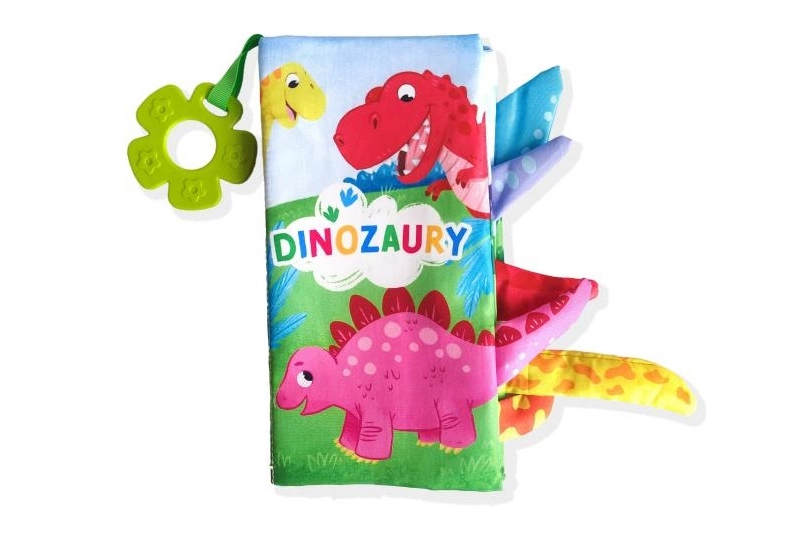 Smyslová textilní knížka Dinozaury