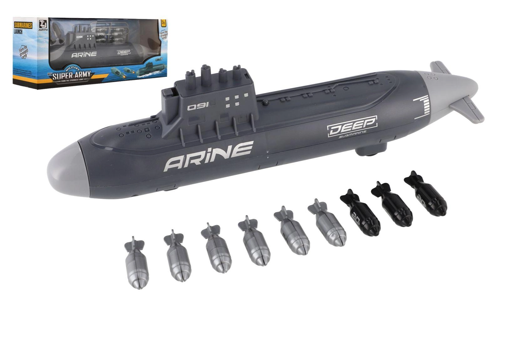 Střílecí ponorka se setrvačníkem do vody