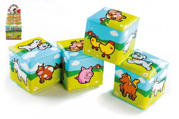 Teddies kostka moje první zvířátka 7 x 7 cm 4 ks v sáčku