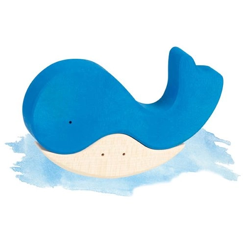 Dřevěné puzzle When the whale found a friend - 1 kus