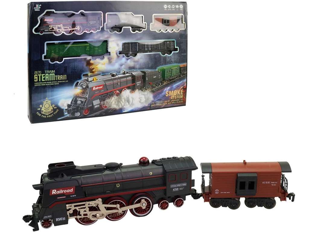 MaDe Parní vlaková souprava na baterie 68 dílků