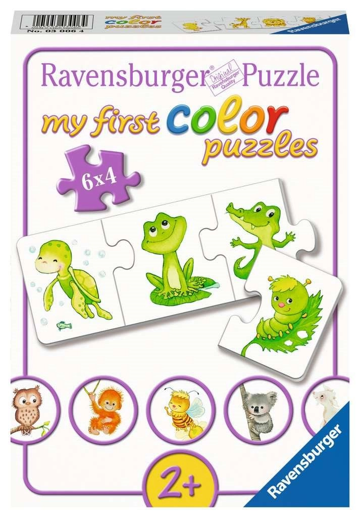 Moje první puzzle Barevná zvířátka