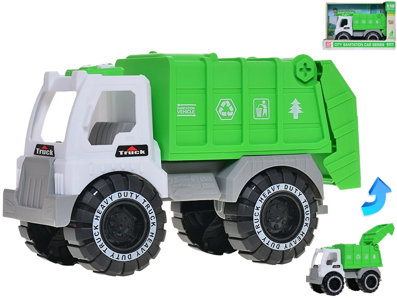 Popelářské auto 21,5 cm s volným chodem