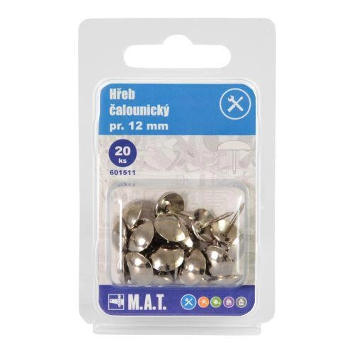 Mat Hřebík čalounický pr.12mm Ni (20ks)