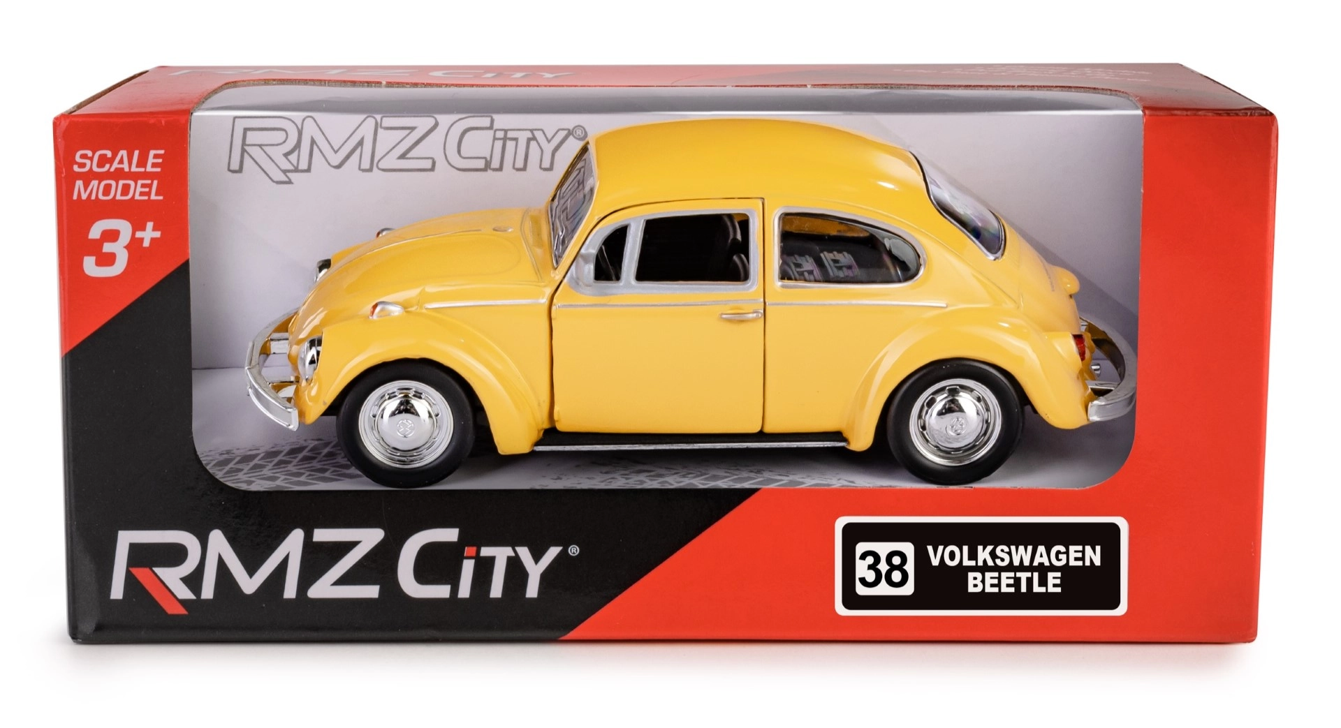 Kovový model RMZ City Volkswagen Beetle 1967 1:32 s pull-back pohonem
