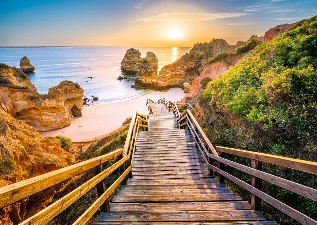 Ravensburger puzzle Schodiště na pláž Camilo, Algarve 1000 dílků