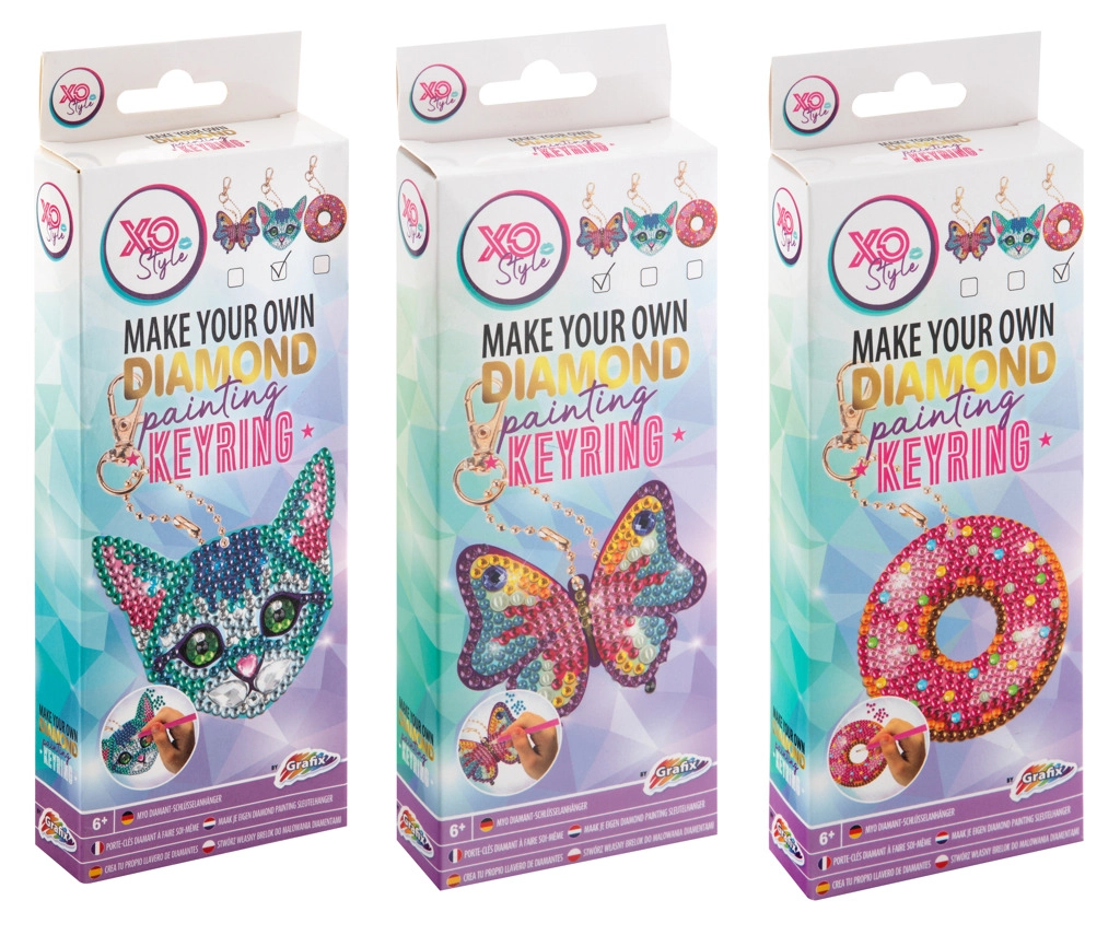 GRAFIX Kreativní sada vyrob si vlastní diamantovou klíčenku DESIGN: DONUT