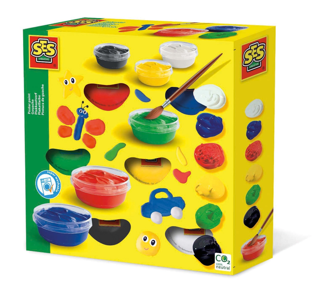 Levně Plakátové barvy 20 x 20 x 5 cm (š x v x h), balení 1 ks