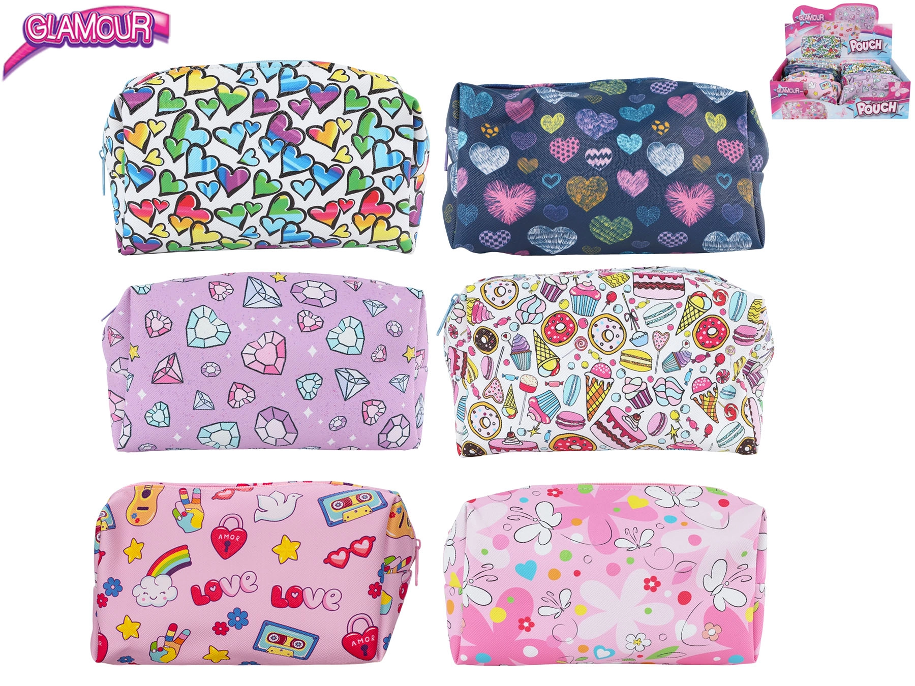 Glamour penál na zip