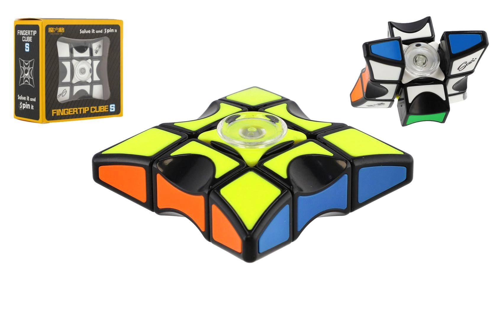 Plastový spinner hlavolam 6 × 6 cm v krabičce
