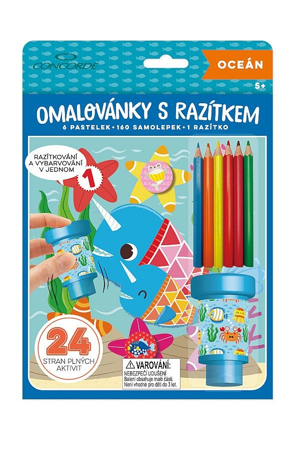 Levně Omalovánky s razítkem CONCORDE Oceán