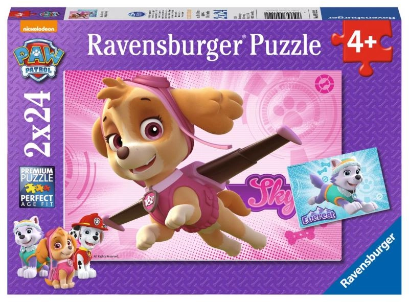 Levně Ravensburger Tlapková Patrola 2 x 24 dílků