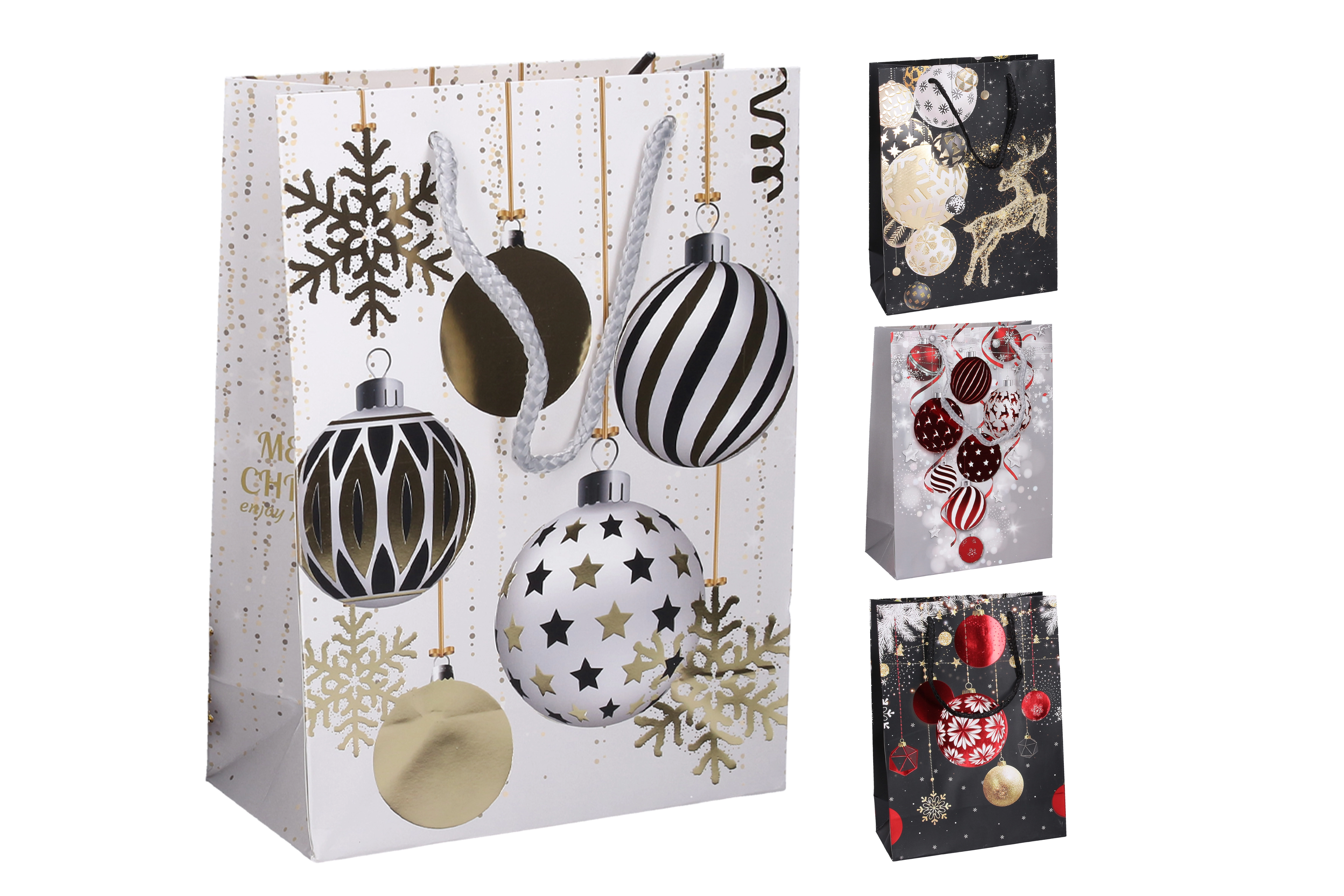 Wiky Dárková taška L 31x40x12 cm Vánoce