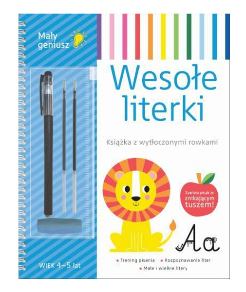 Levně Malý génius – Veselé literky: edukační sešit s kouzelným mazacím fixem