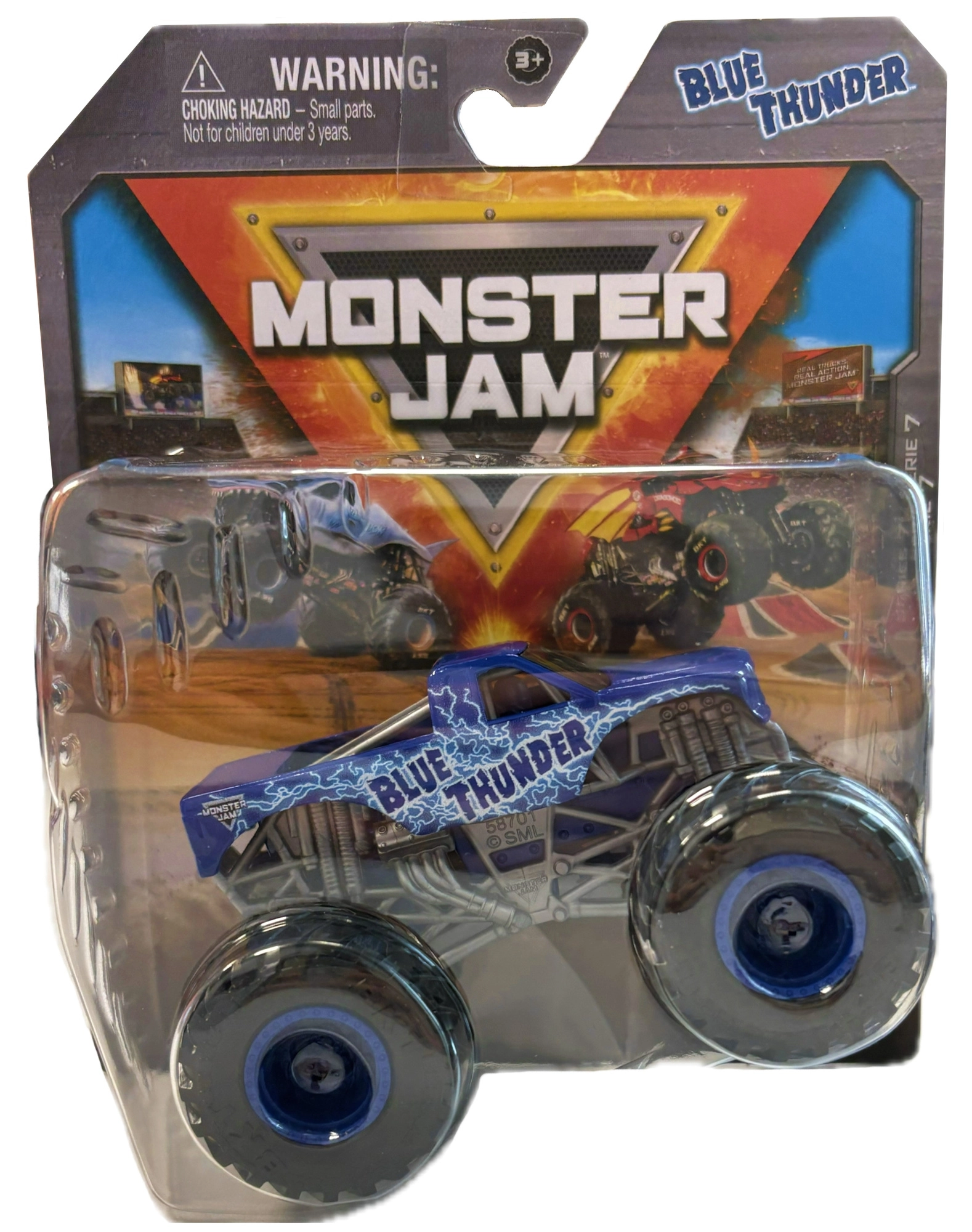 Spin Master Monster Jam monster truck Blue Thunder 1:64