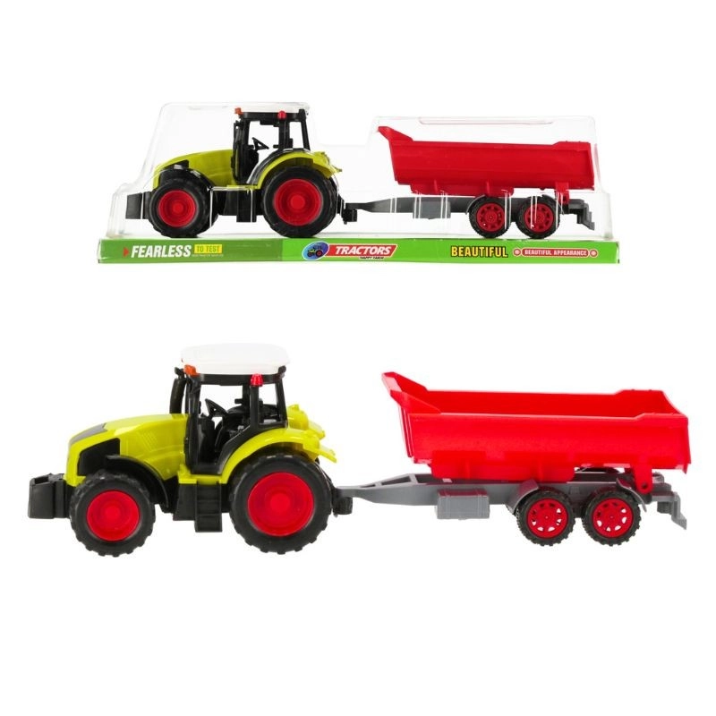 Traktor s vyklápěcím přívěsem Moje Ranczo – plastový model pro děti