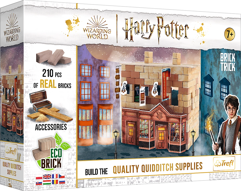 TREFL BRICK TRICK Harry Potter: Prvotřídní potřeby pro famfrpál M 210 dílů