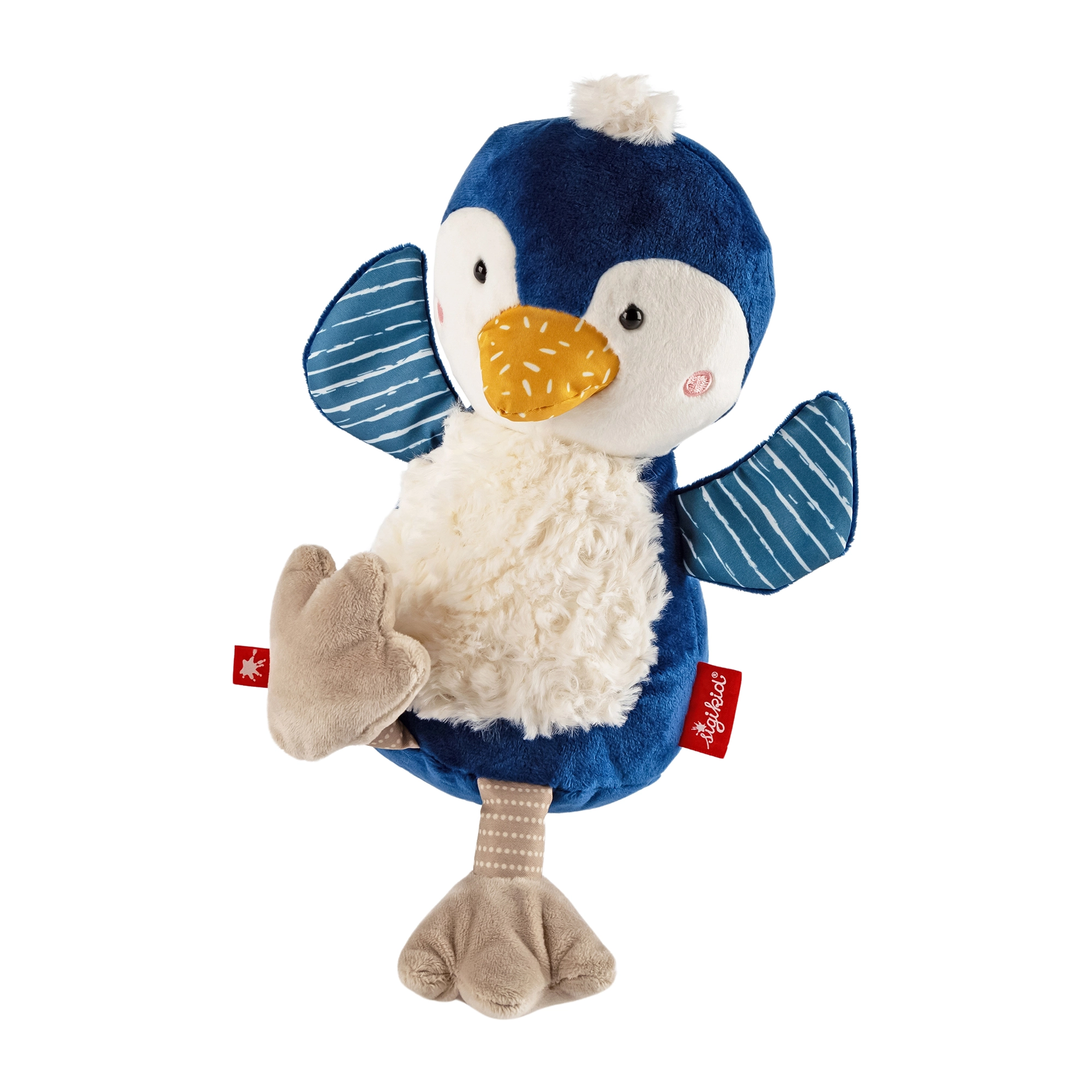 Sigikid první mazlíček tučňák 27 cm (patchwork)