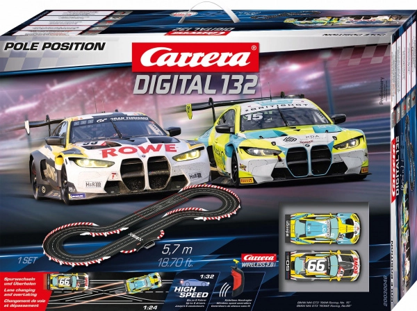 Autodráha Carrera Digital 132 Pole Position 5,7 m s vozy BMW M4 GT3