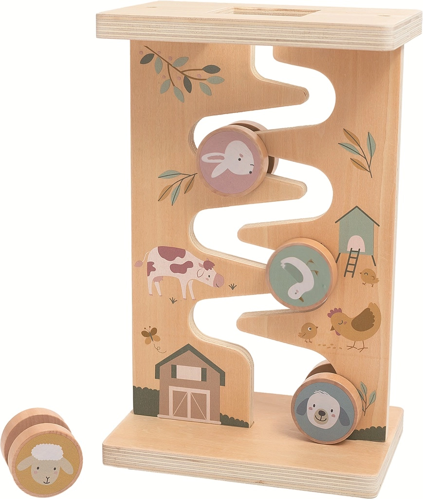 dřevěný labyrint se zvířátky 2Kids Toys