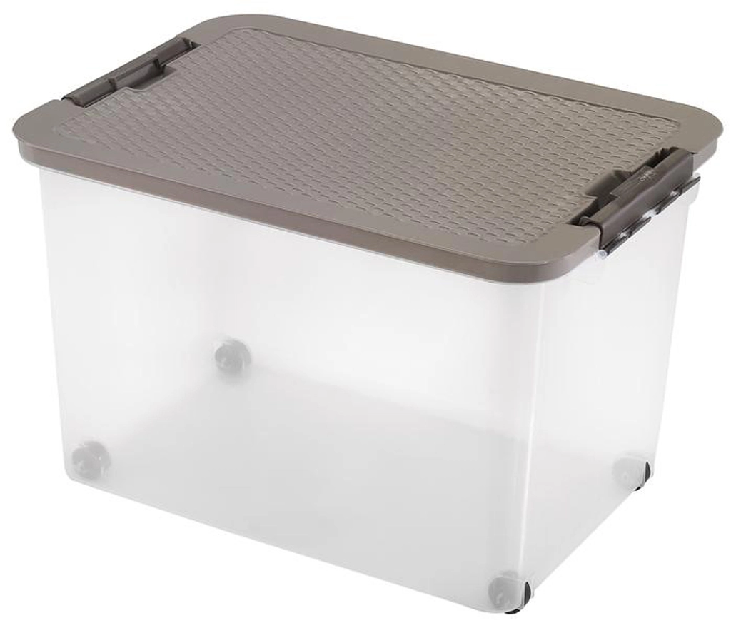 Heidrun Box s ratanovým víkem 45 l hnědá