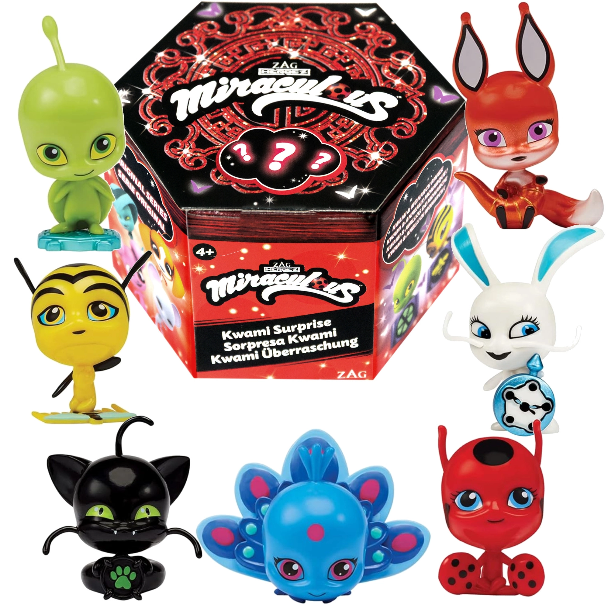 Levně Miraculous kwami surprise box – figurka překvapení (Beruška a Černý kocour)