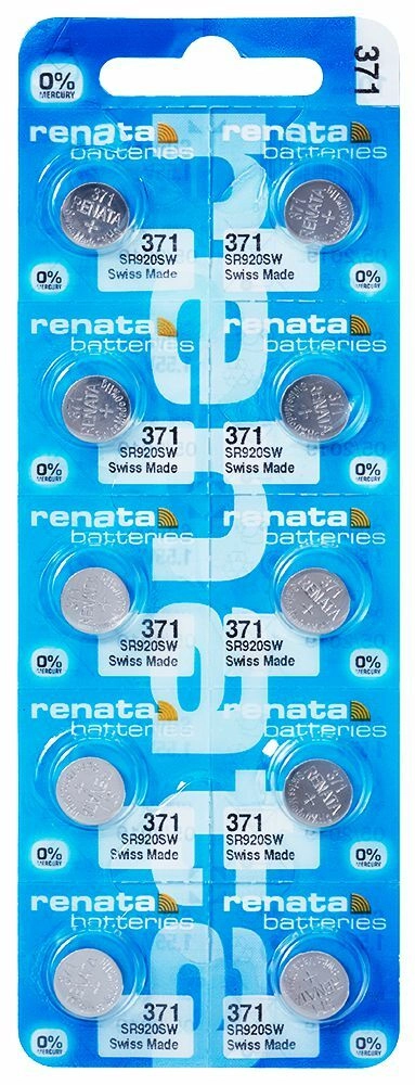 Renata 371 gombíková baterie 1,55 V (10 ks)