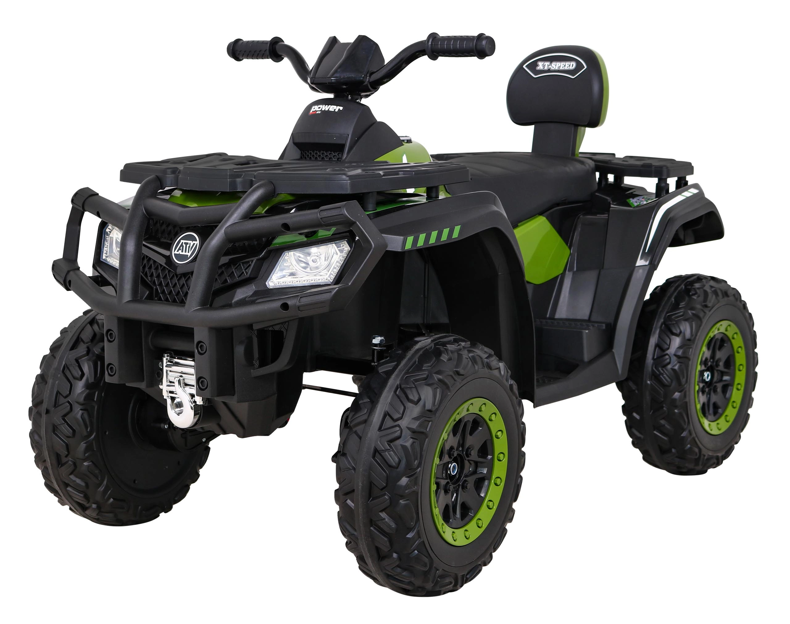 Levně Dětská elektrická čtyřkolka Quad XT-zelená