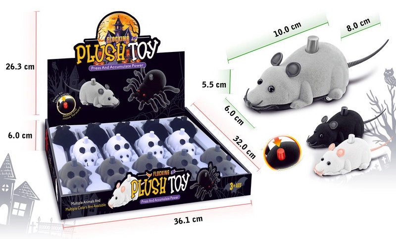 Jezdící myš 10 cm – interaktivní hračka