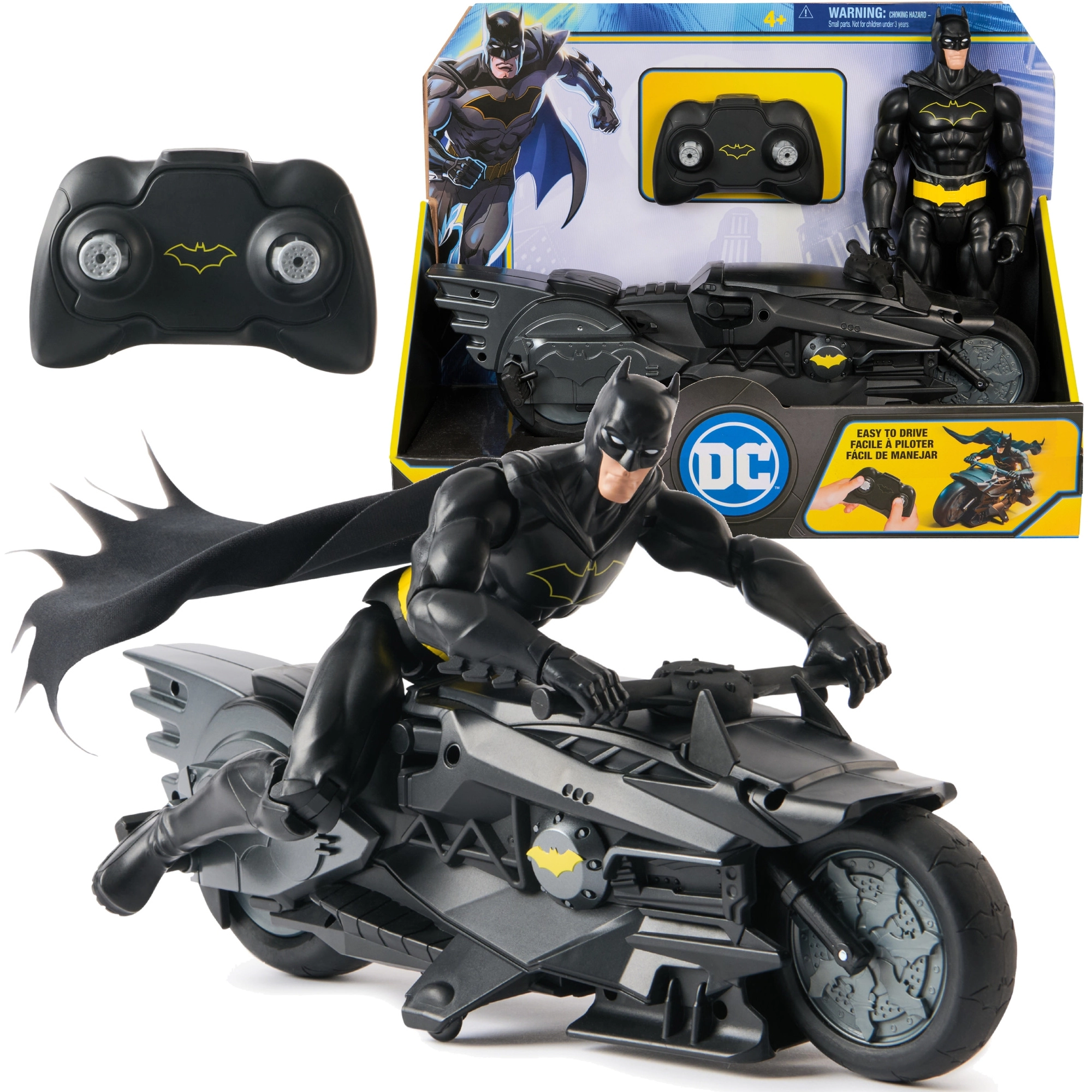 Batman figurka 30 cm a RC motocykl Batcycle