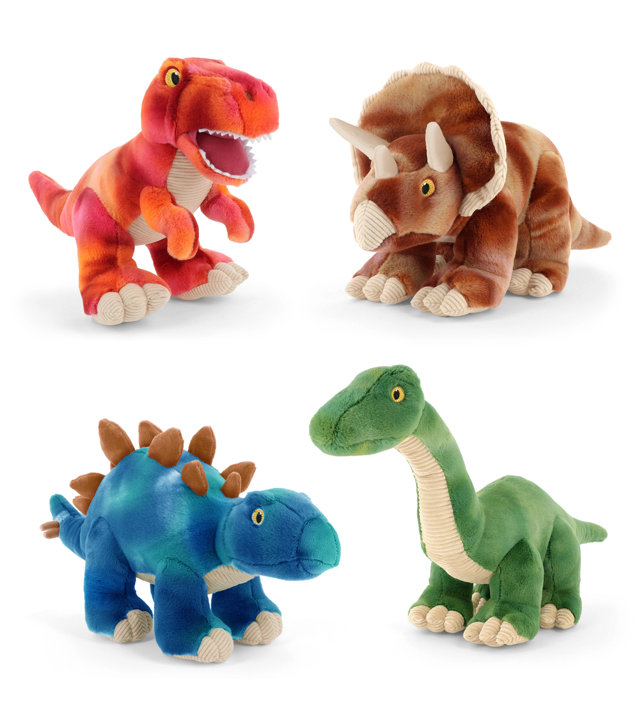 Keeleco plyšový dinosaurus 38 cm, různé druhy - 1 kus