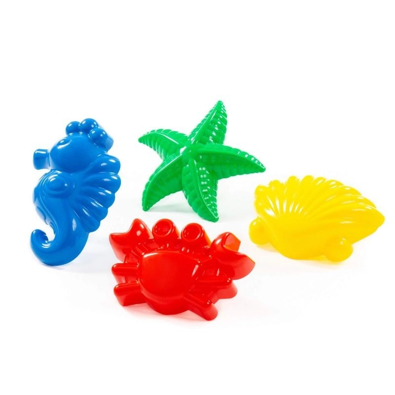 Formičky na písek Mořští tvorové, sada 4 ks